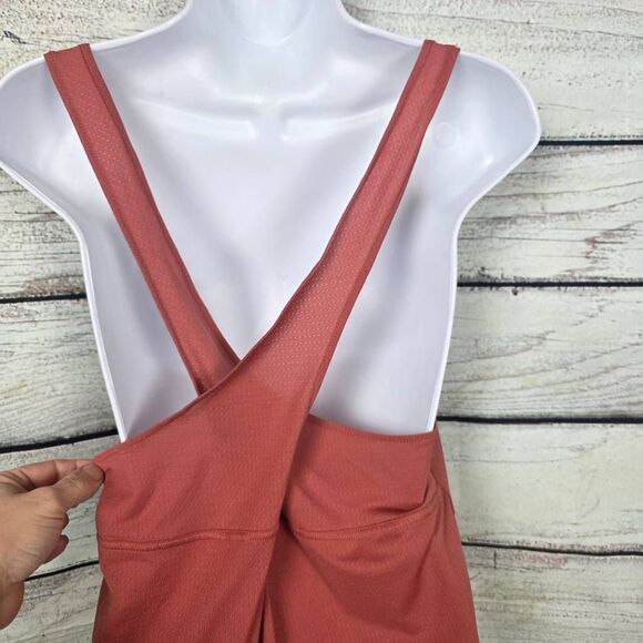 Nike M Rust Orange Dri-FIT Racerback Tank - Picture 6 of 8